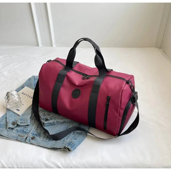 Burgundy Handbags, Wallets & Cases with One Size