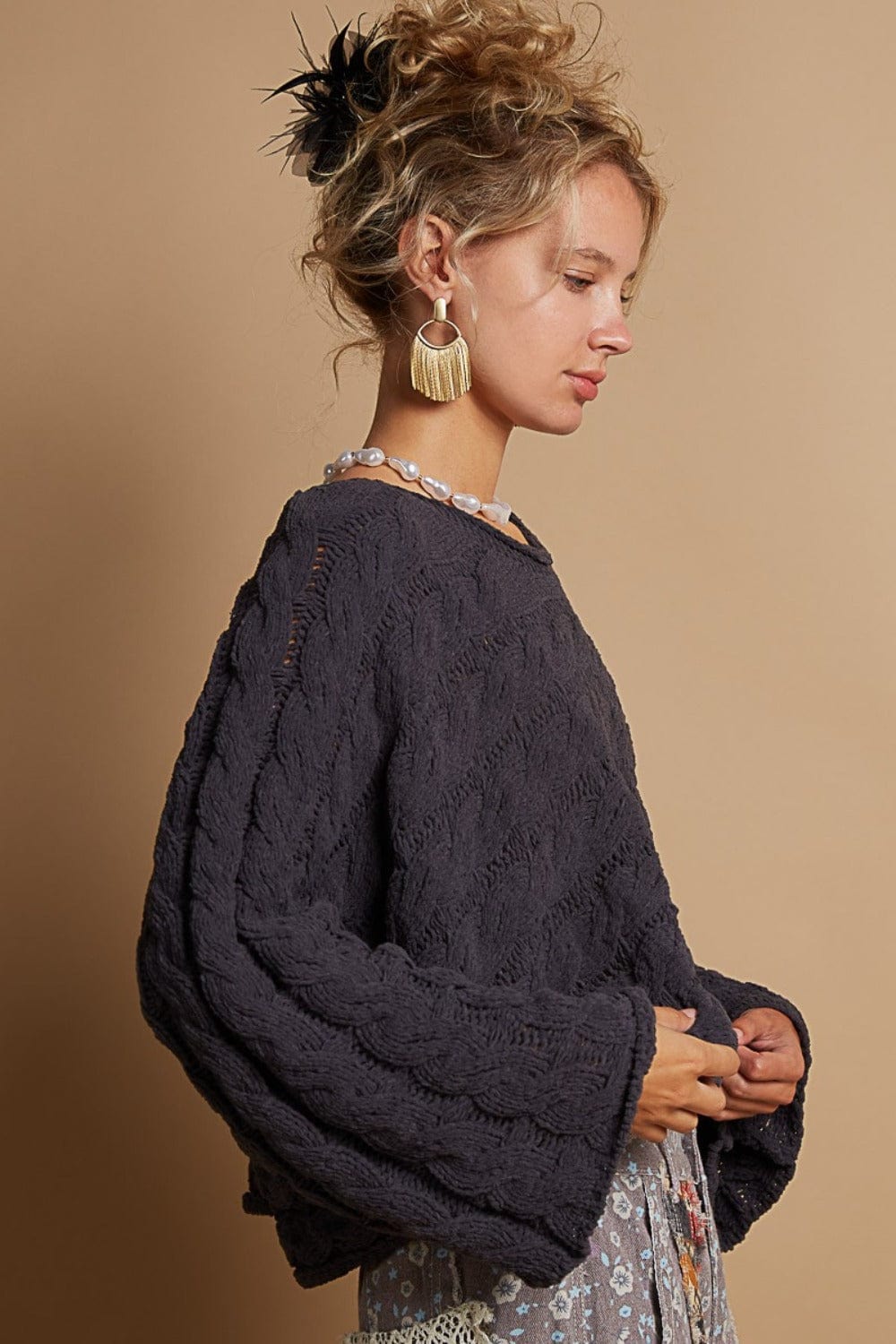 Charcoal Grey Sweaters & Cardigans/Sweater with S