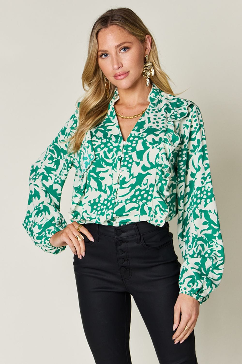 Green shirts and tops with S