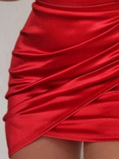Deep Red Dresses/Evening Dresses with S