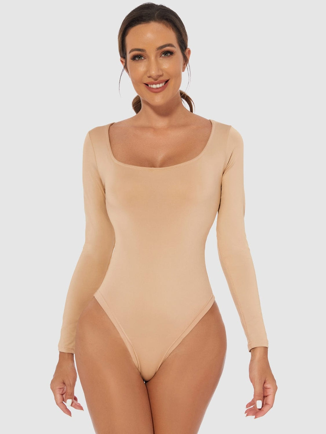 Tan Tops/Bodysuits with S