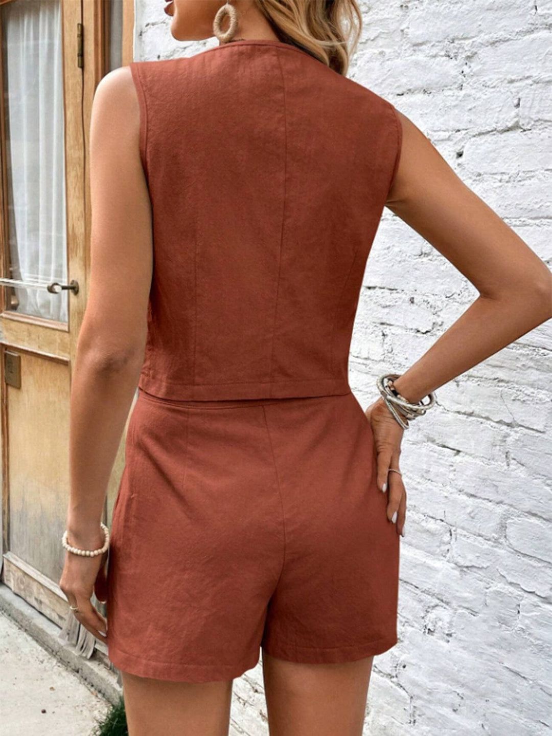 Ocher Two Piece Sets/Short Sets with S