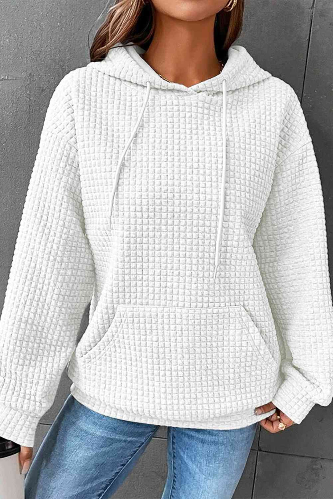 Trendsi hoodie Gypsy Leave Pocketed Hoodie