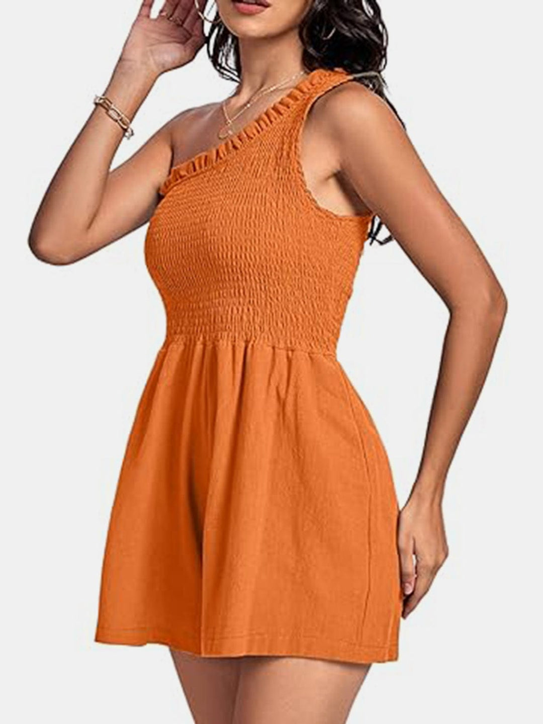 Orange One - Piece/Romper with S