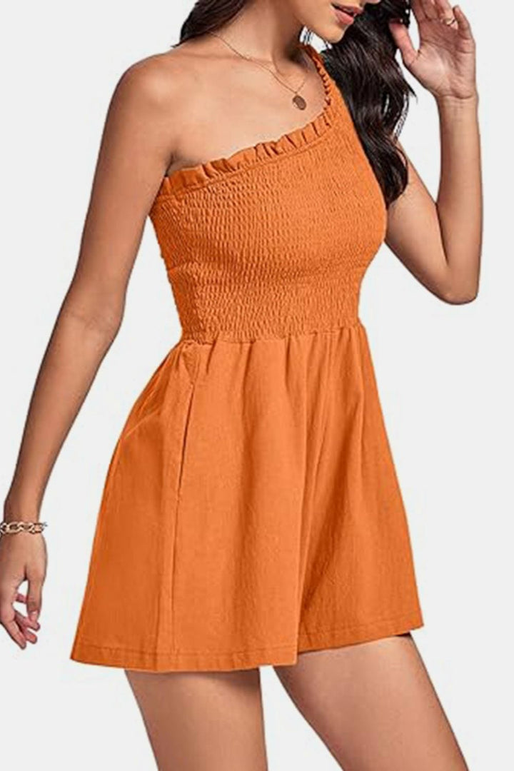 Orange One - Piece/Romper with S