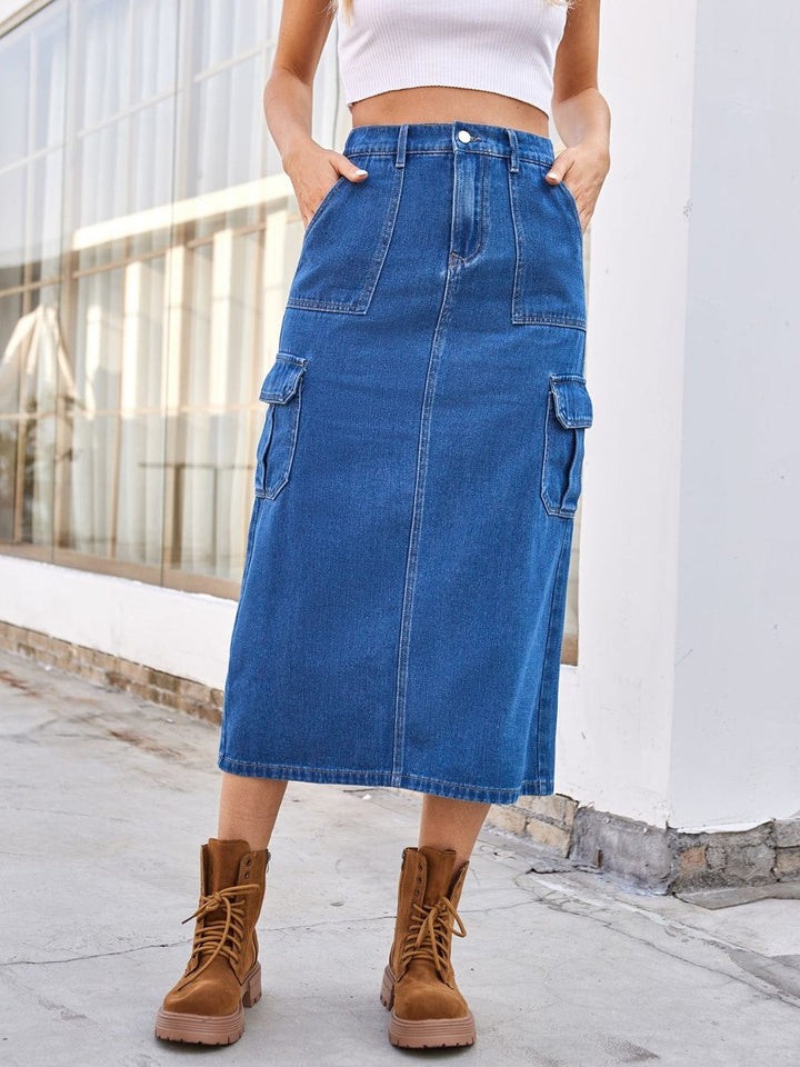 Medium Denim Bottoms/Skirts with S