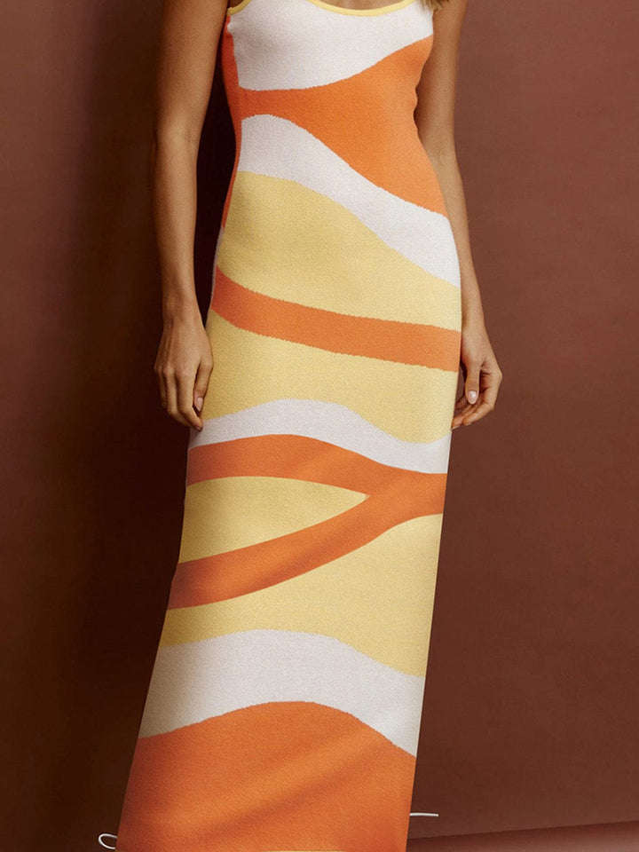 Wholesale MOQ6 Spaghetti Strap Maxi Sweater Dress Wholesale MOQ6 Spaghetti Strap Maxi Sweater Dress
