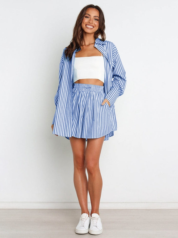 Light Blue Two Piece Sets/Short Sets with S