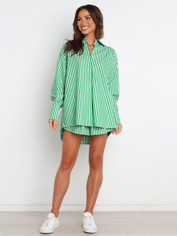 Green Two Piece Sets/Short Sets with S