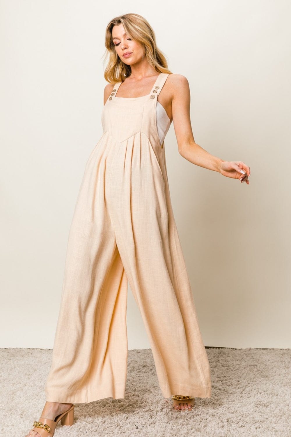 Tan One - Piece/Jumpsuit with S