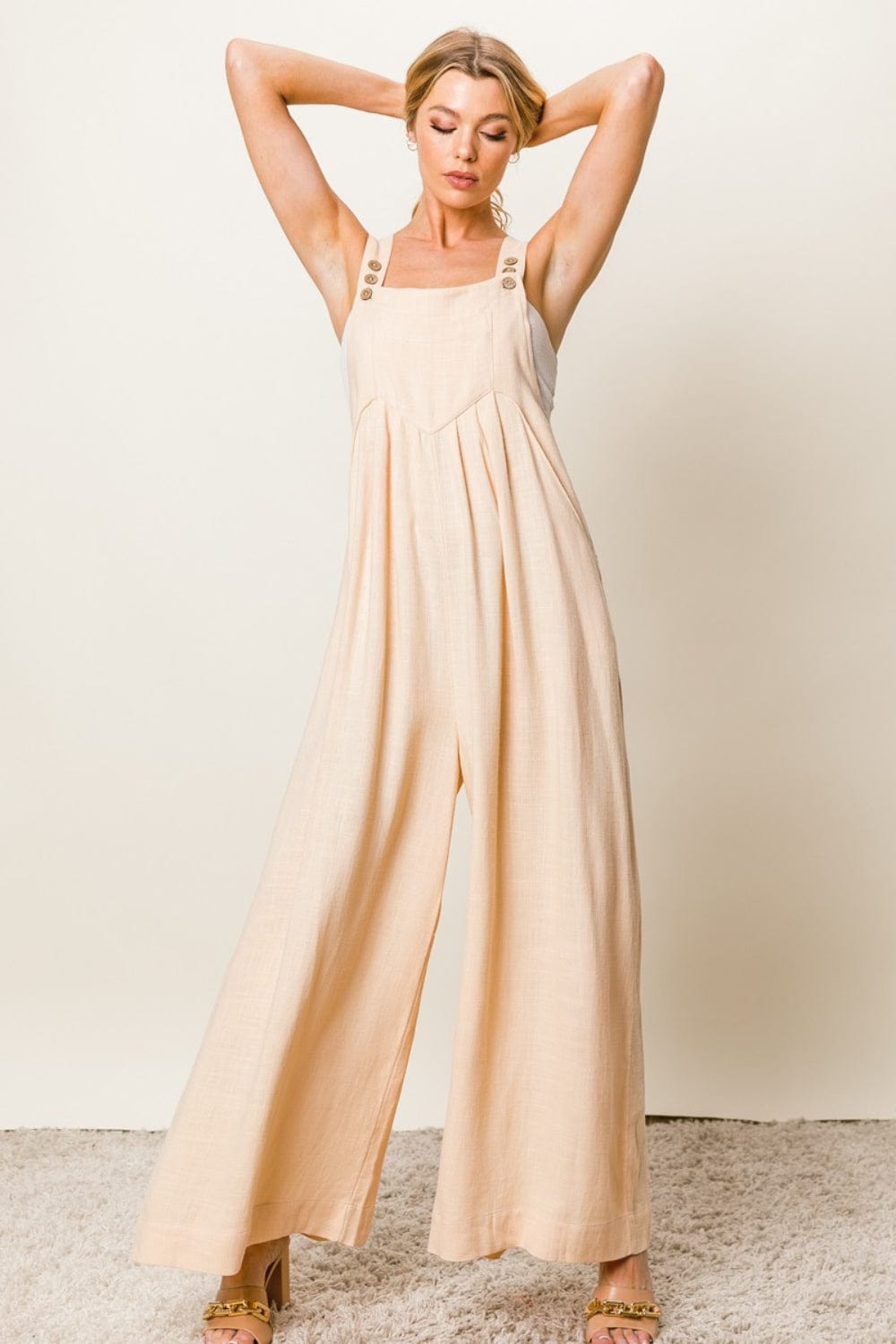 Tan One - Piece/Jumpsuit with S