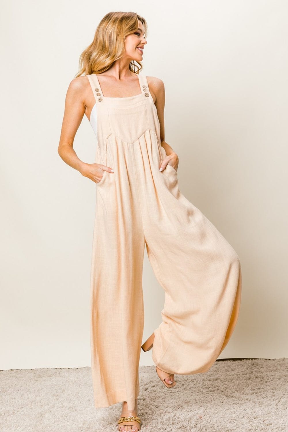 Tan One - Piece/Jumpsuit with S