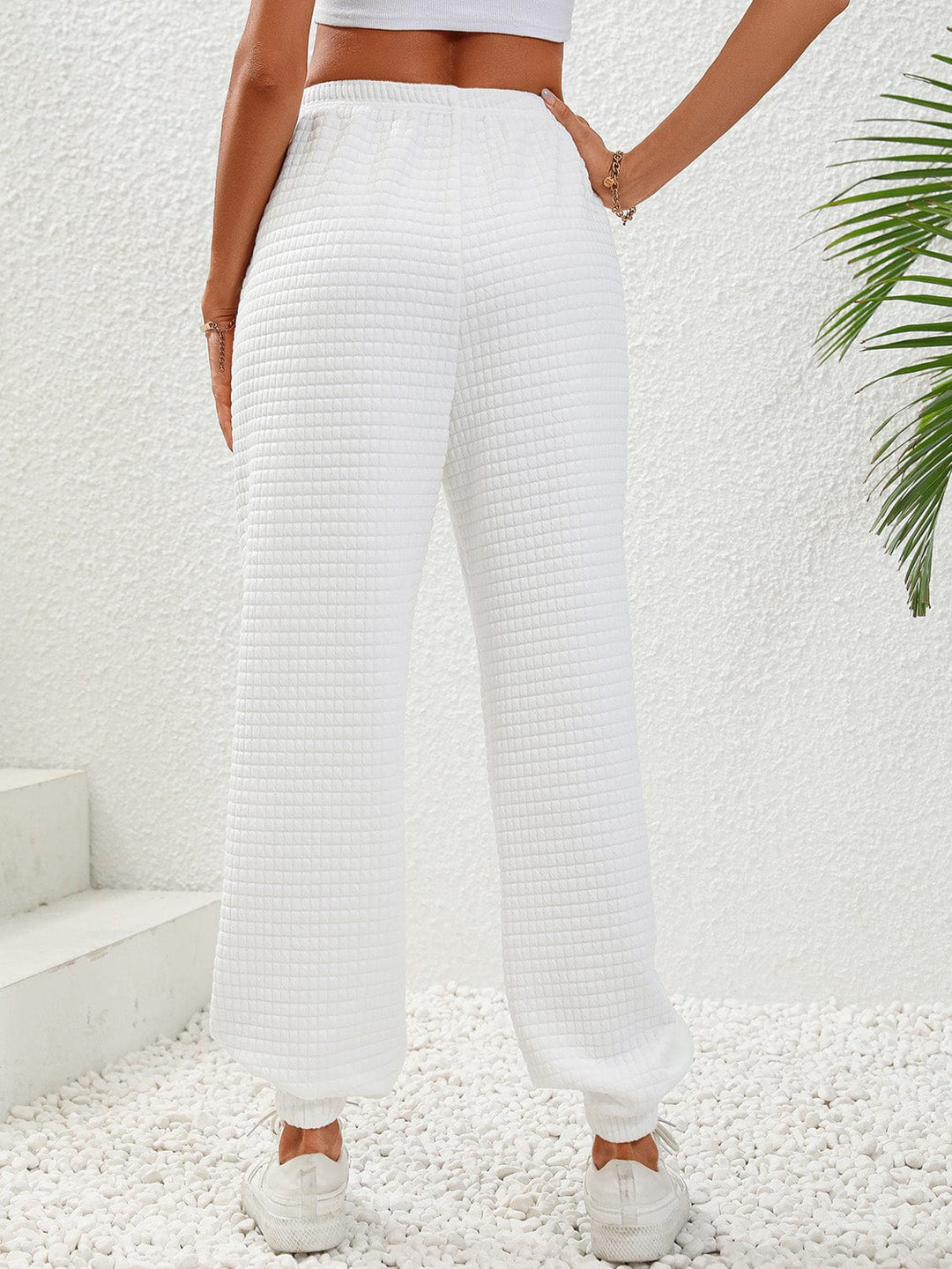 White Bottoms/Sweatpants with S