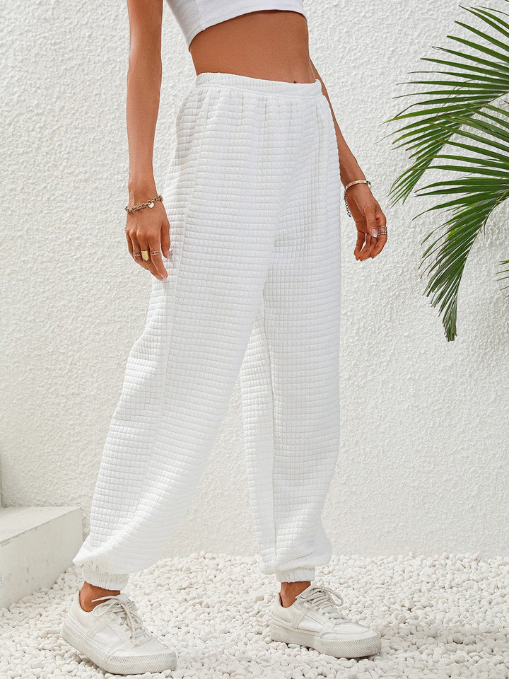 White Bottoms/Sweatpants with S