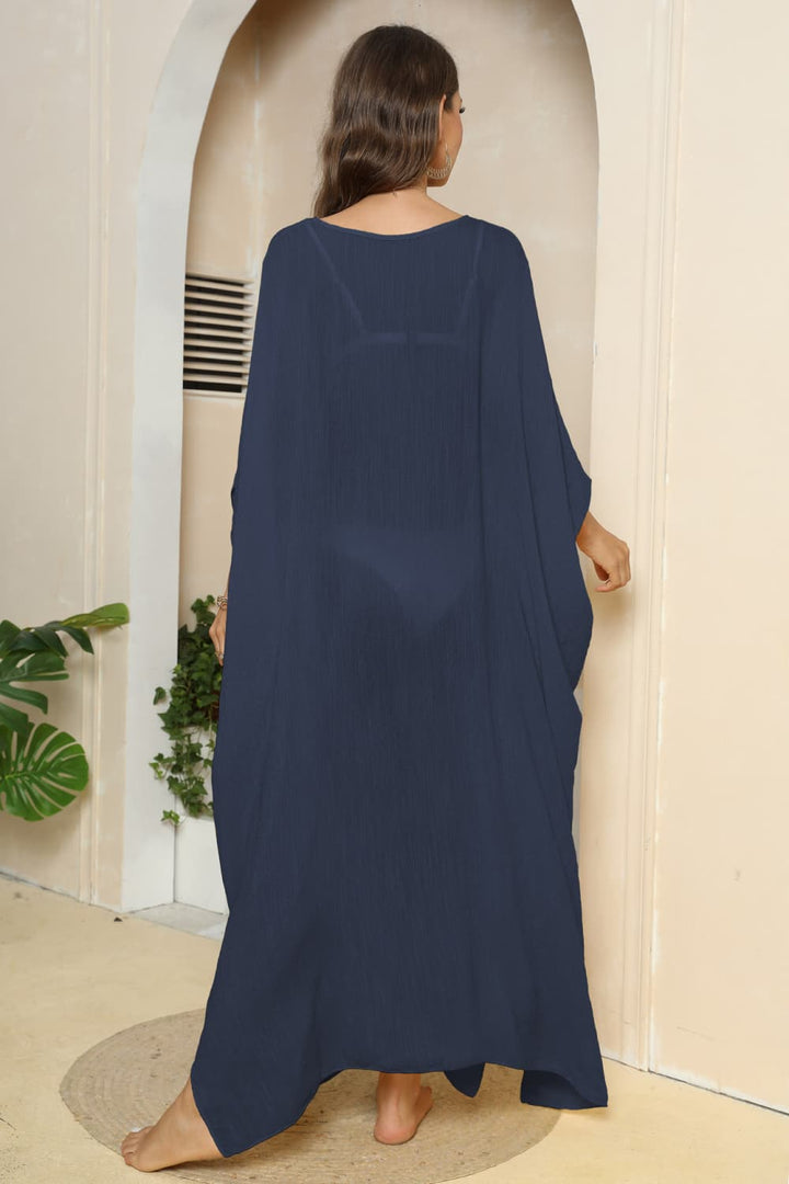 Trendsi cover up GYPSY-Three-Quarter Sleeve Cover-Up
