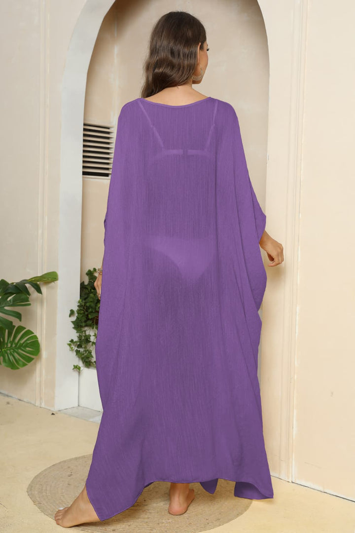 Trendsi cover up GYPSY-Three-Quarter Sleeve Cover-Up