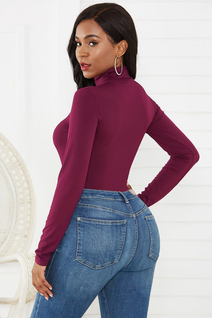 Burgundy Tops/Bodysuits with S
