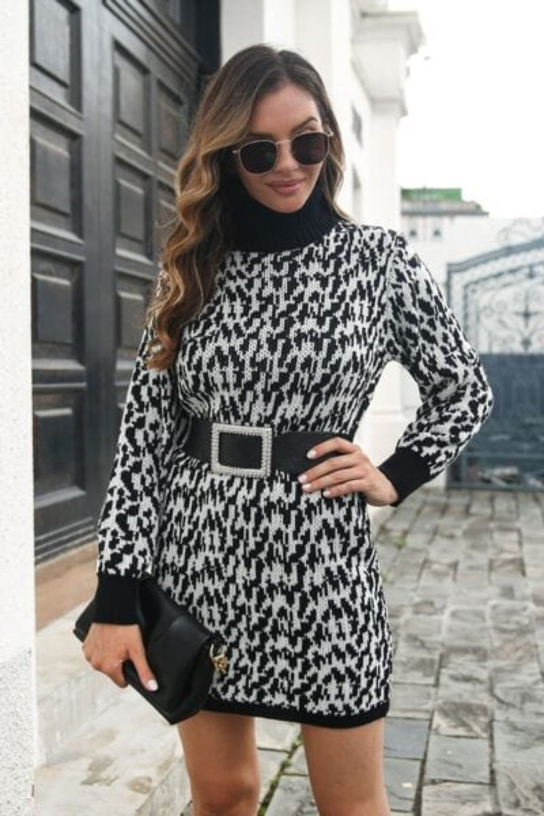 The802Gypsy Dresses Gypsy Darling Turtleneck Mini Sweater  Dress