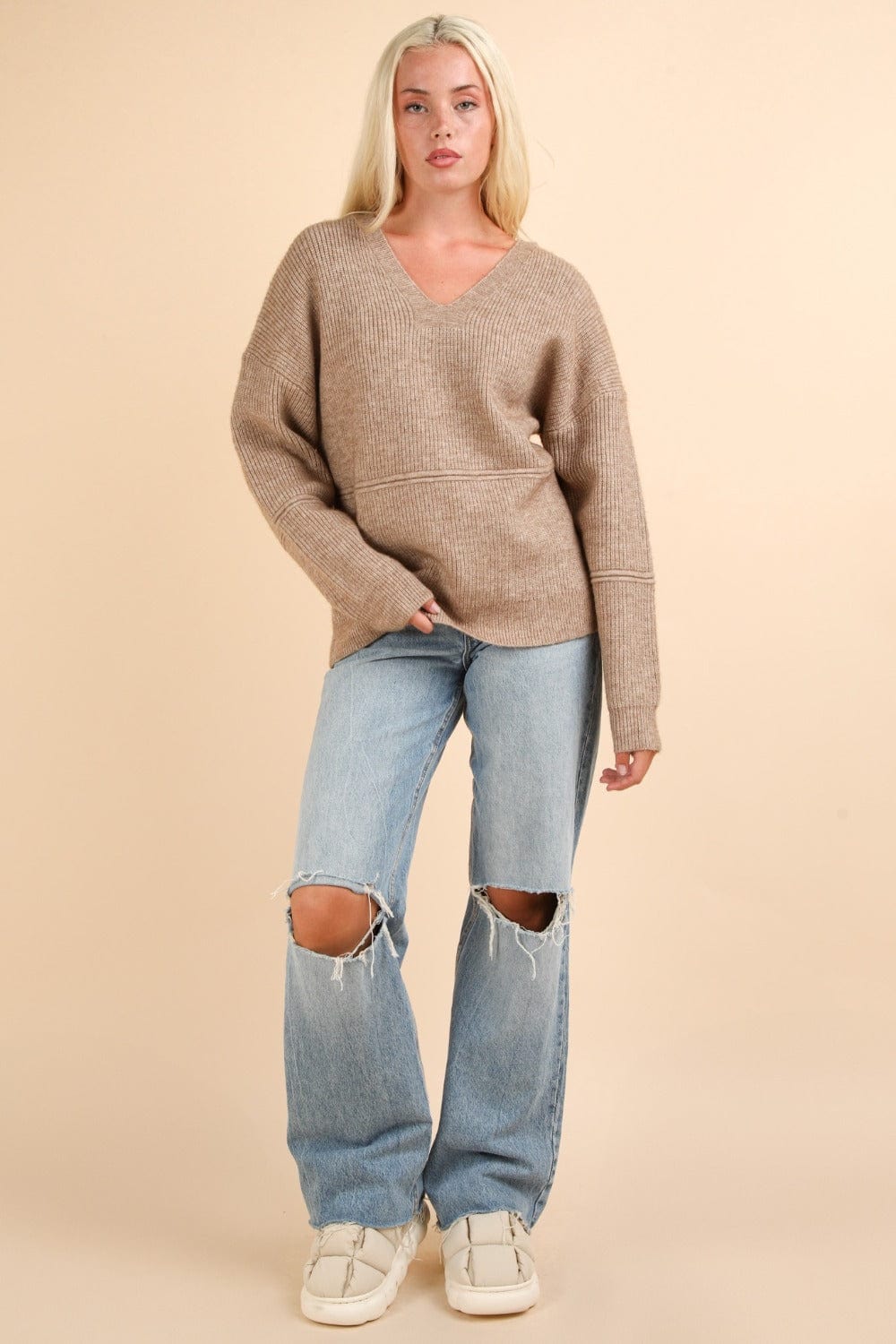 Mocha Brown Sweaters & Cardigans/Sweater with S
