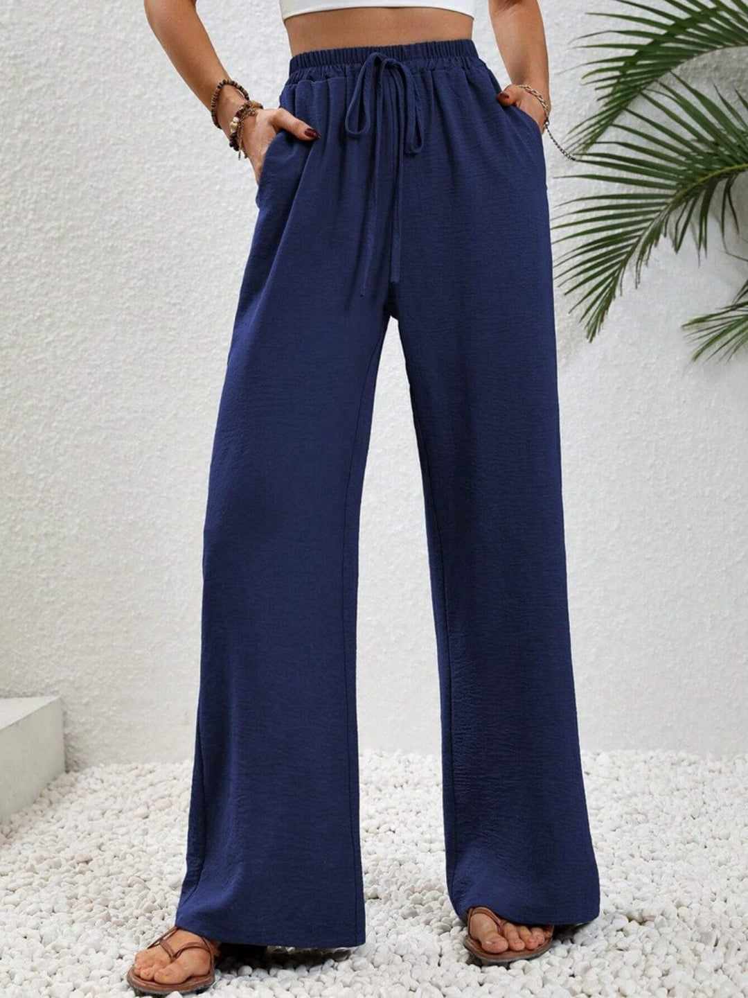 Navy Blue Bottoms/Pants & Culotte with S