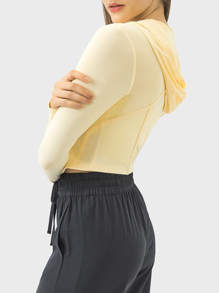 The802Gypsy Activewear/tops GYPSY-Zip Up Hooded Long Sleeve Active Outerwear