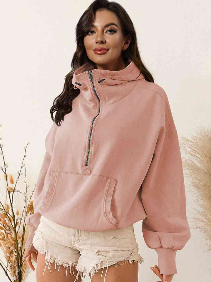 Trendsi hoodie Peach / S Gypsy Keeper Zip-Up Hoodie