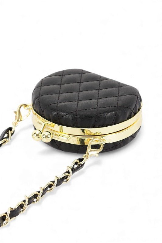 Mini Quilted Iconic Crossbody Bag - Trendy Handbag/Crossbody in Black for Women | The802Gypsy