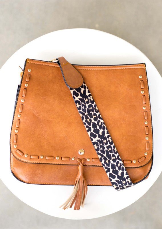 Cognac Handbag/Crossbody with Onesie