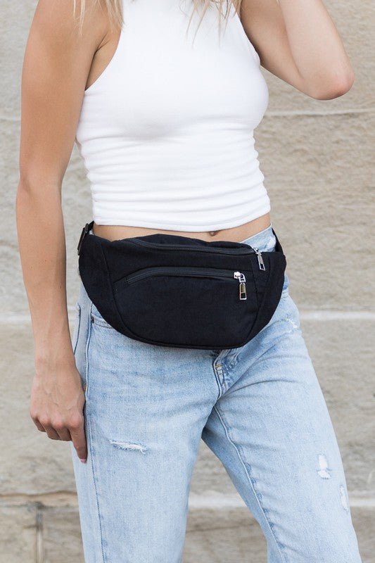 Corduroy Sling Bag - Trendy Handbag/Sling in Black for Women | The802Gypsy