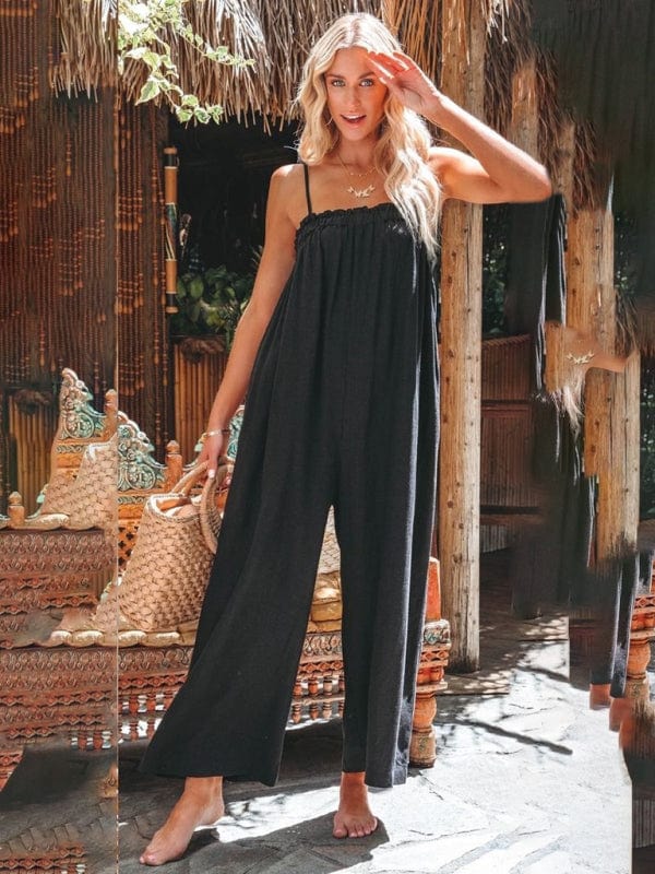 kakaclo romper and jumpsuits GYPSY GIRL-Loose High-Waisted Jumpsuit