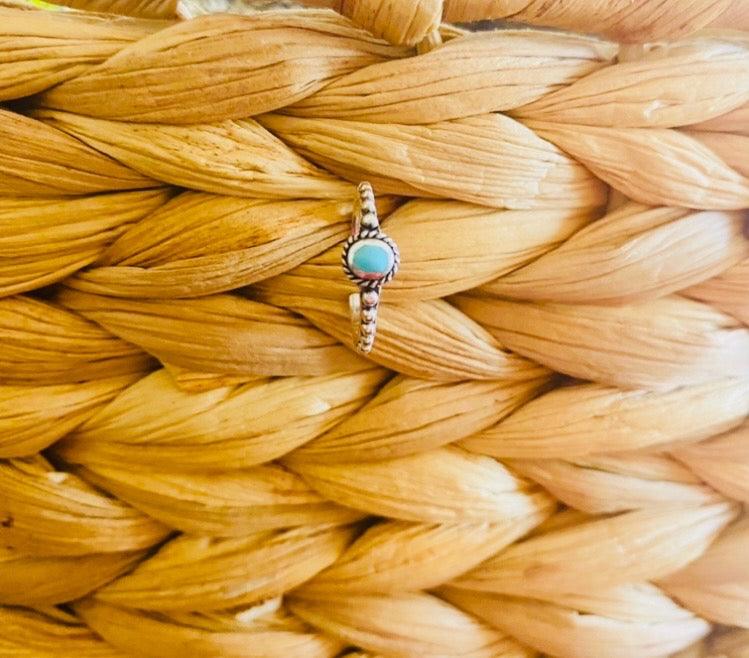 The802Gypsy jewelry silver ❤MY GYPSY-Bali Blue Stone Sterling Silver Toe Ring