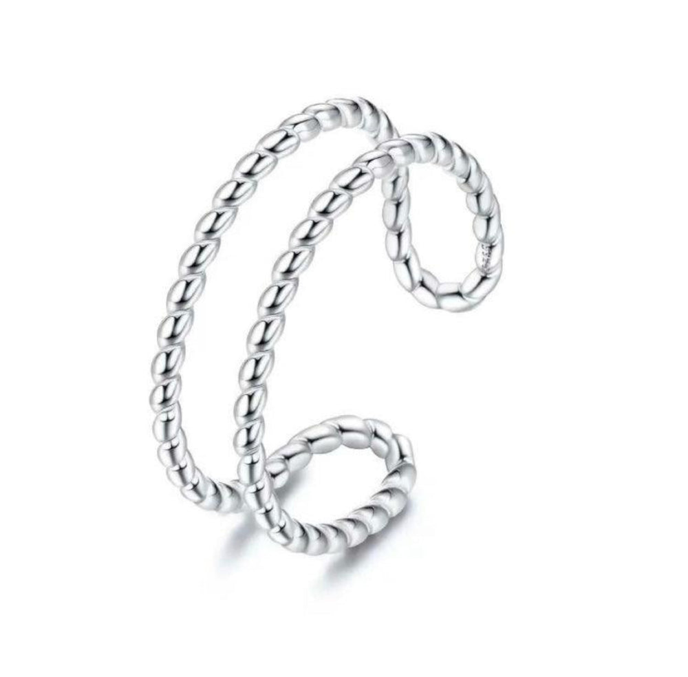 The802Gypsy jewelry silver ❤MY GYPSY-Braided Double Band Sterling Silver Toe Ring