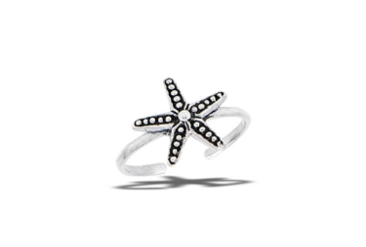 The802Gypsy jewelry silver ❤MY GYPSY-Starfish Sterling Silver Toe Ring