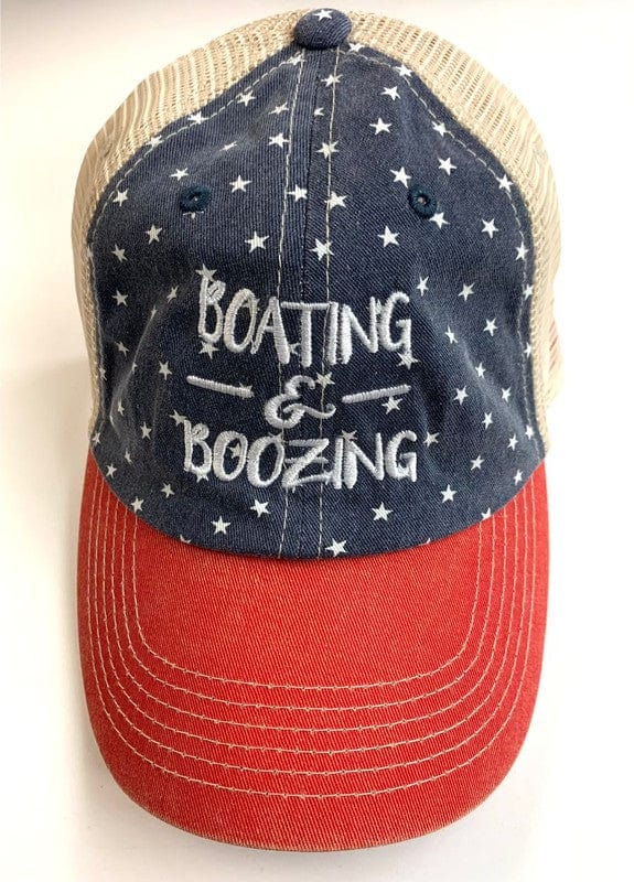 Ocean and 7th hats Stars / OS ❤️GYPSY FOX-Freedom Stars Patriotic Boating N Boozing Hat
