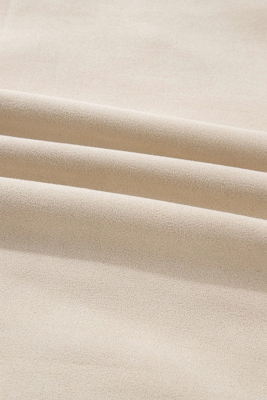 Juniper Blvd Western Suede Sherpa Jacket - Trendy Outerwear/Coats in Parchment for Women | The802Gypsy