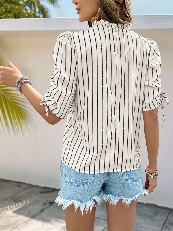 Cream Shirts/Short Sleeved with S