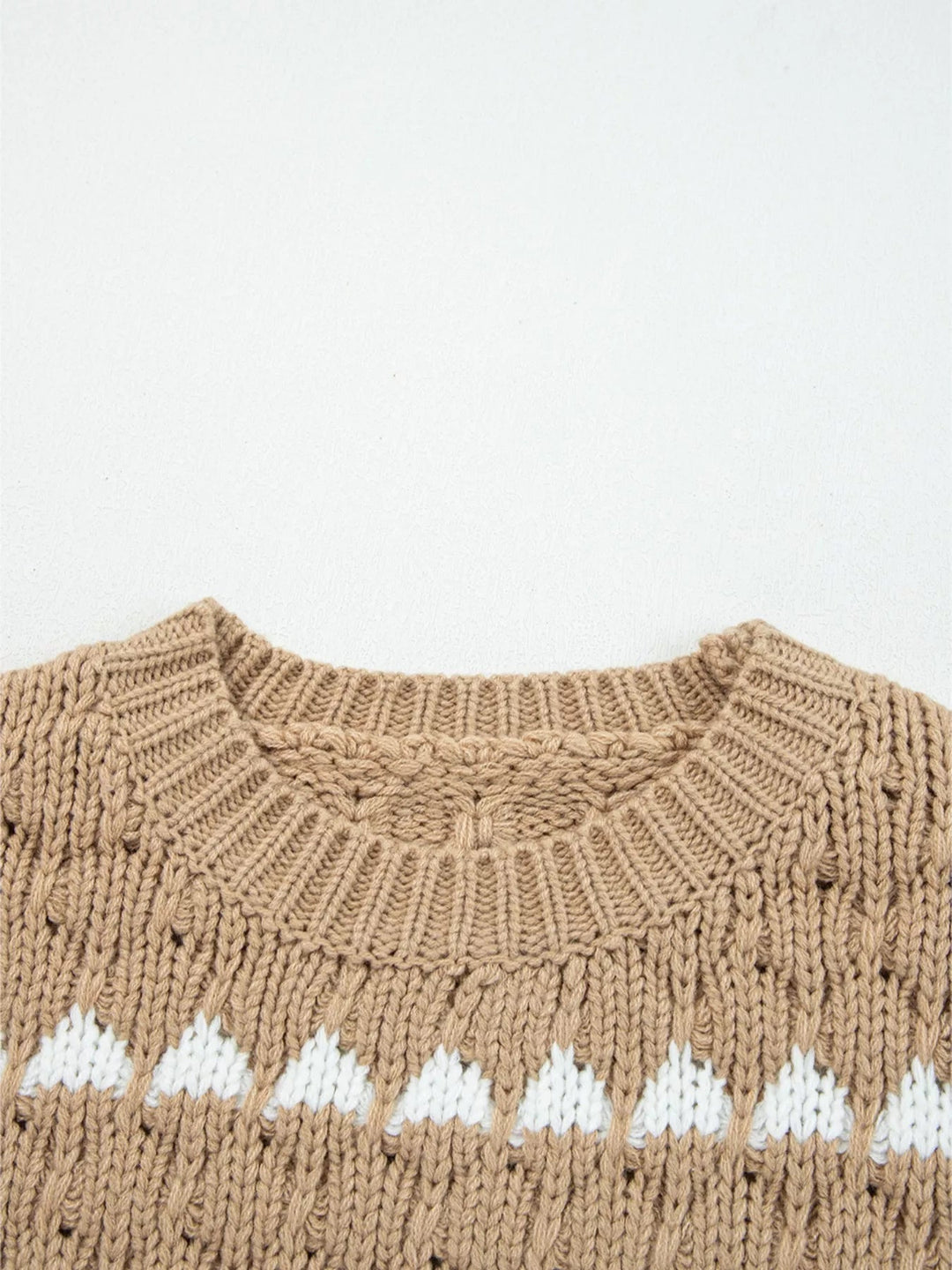 Oversized Textured Puff Sweater - Trendy Sweaters & Cardigans/Sweater in Camel for Women | The802Gypsy