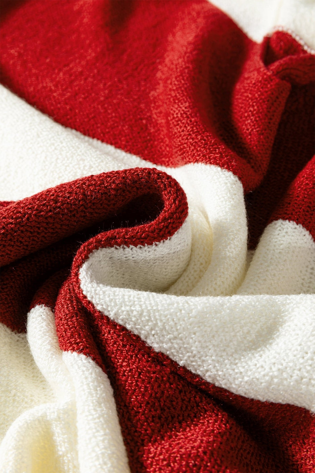 Loose Color Block Drop Shoulder Bubble Sleeve Sweater - Trendy Sweaters & Cardigans/Sweaters in Green Stripe for Women | The802Gypsy