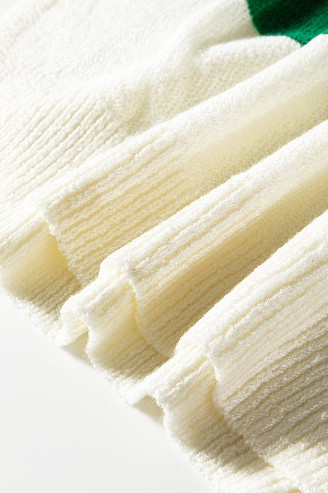 Loose Color Block Drop Shoulder Bubble Sleeve Sweater - Trendy Sweaters & Cardigans/Sweaters in Green Stripe for Women | The802Gypsy