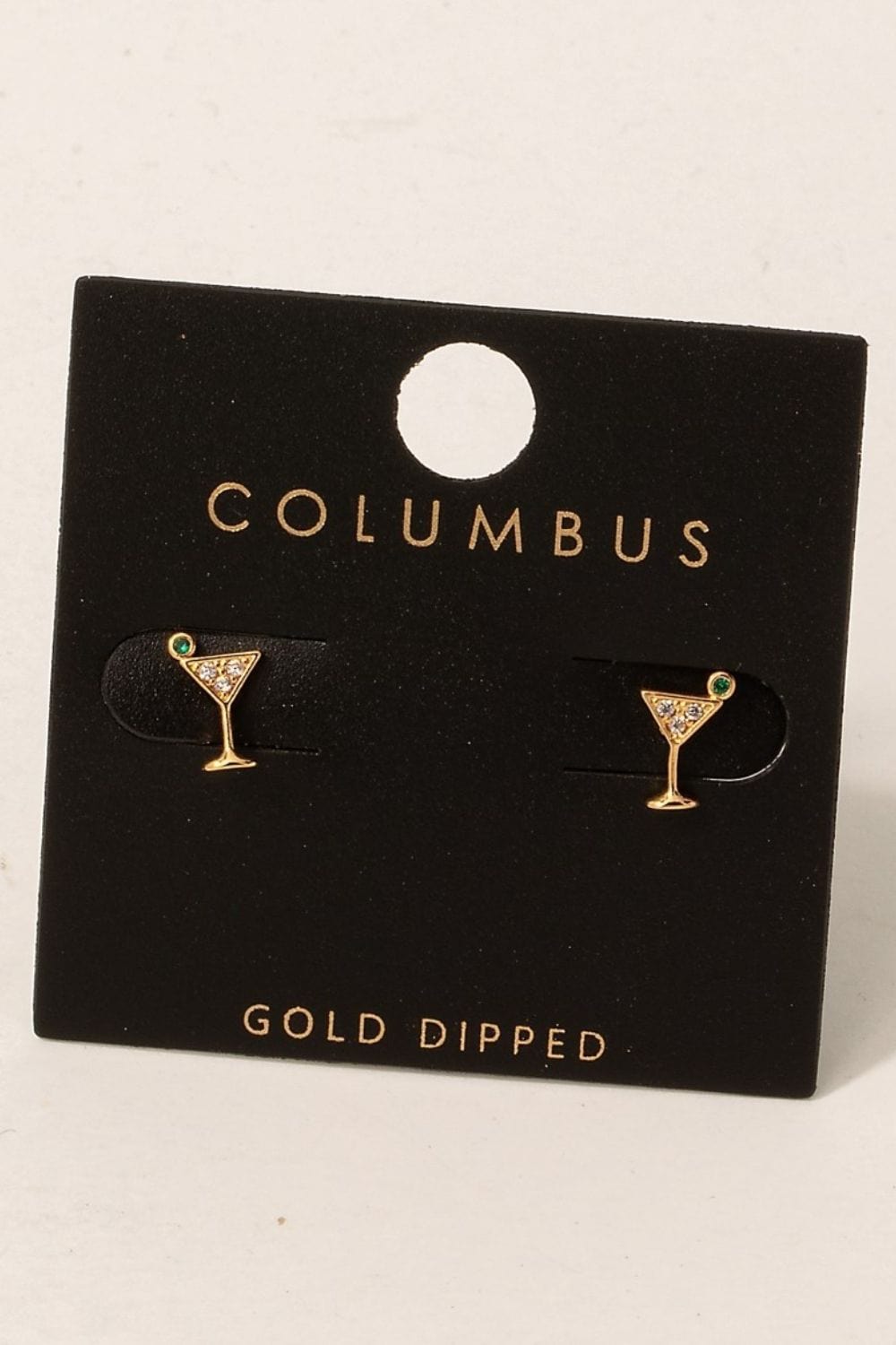 The802Gypsy Accessories Gold / One Size ❤️GYPSY-Fame-Martini Glass Stud Earrings