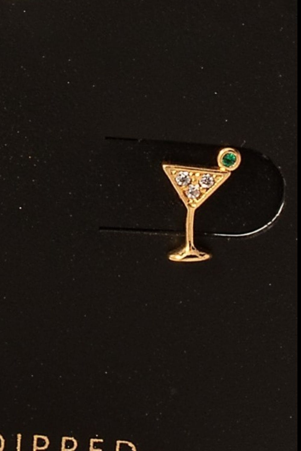 The802Gypsy Accessories Gold / One Size ❤️GYPSY-Fame-Martini Glass Stud Earrings