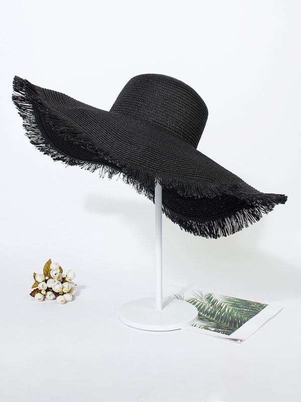 The802Gypsy Accessories/HATS Black / FREEZE GYPSY GIRL-Large Brim Beach Hat