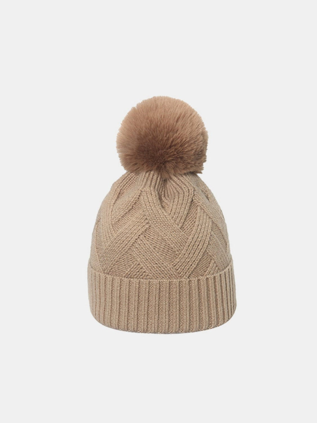 The802Gypsy Accessories/HATS Camel Tan / One Size GYPSY-Roll Rim Hat with Pompom