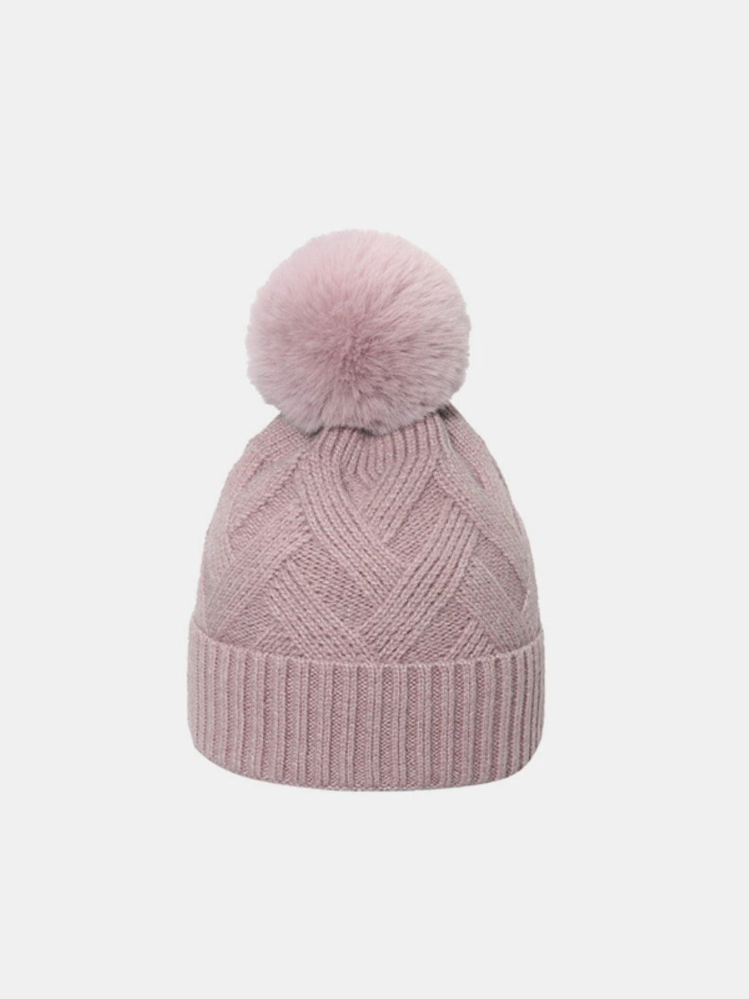 The802Gypsy Accessories/HATS Dusty Pink / One Size GYPSY-Roll Rim Hat with Pompom