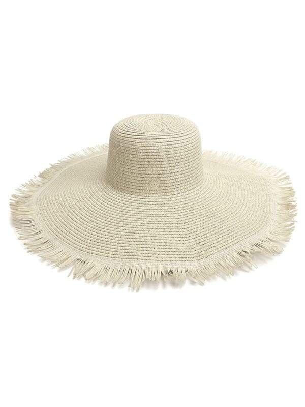 The802Gypsy Accessories/HATS White / FREEZE GYPSY GIRL-Large Brim Beach Hat