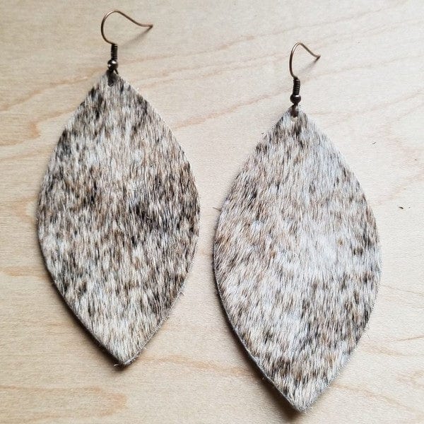 The802Gypsy Accessories/Jewelry black / 1 ❤️GYPSY FOX-Handcrafted Oval Earrings in Tan, Brown, White