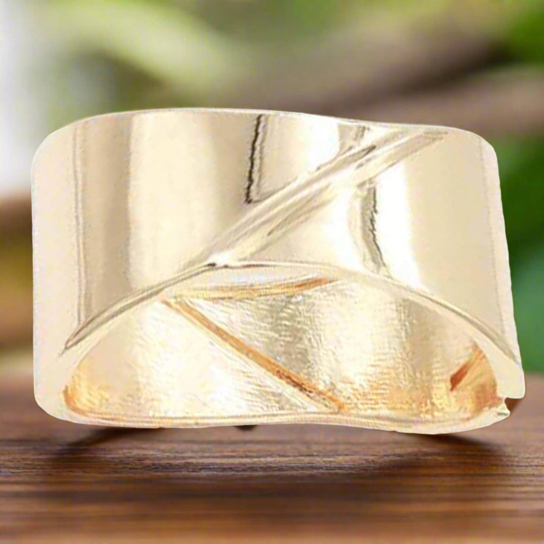 The802Gypsy  Accessories/Jewelry Gold ❤GYPSY LOVE-Metal Hing Cuff Bracelet