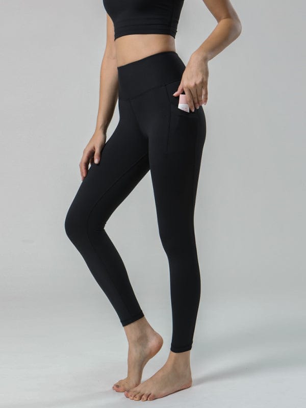 The802Gypsy Activewear/bottoms Black / S ❤️GYPSY GIRL-Mid-Waist Pocket Yoga Pants Women