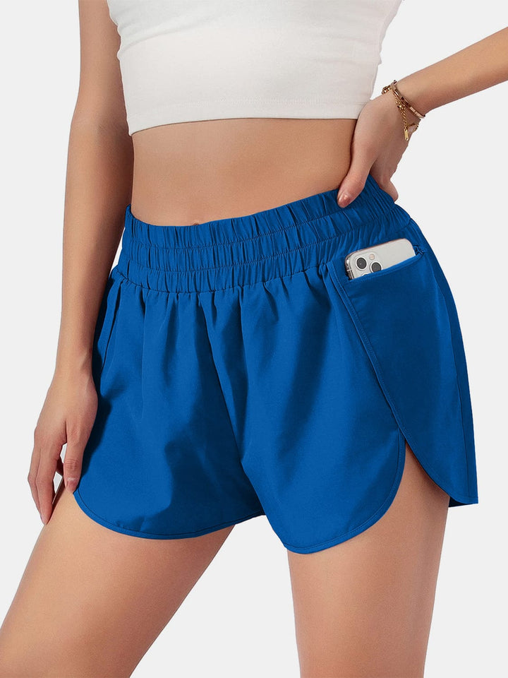 The802Gypsy Activewear/bottoms Blue / S GYPSY-Elastic Waist Active Shorts