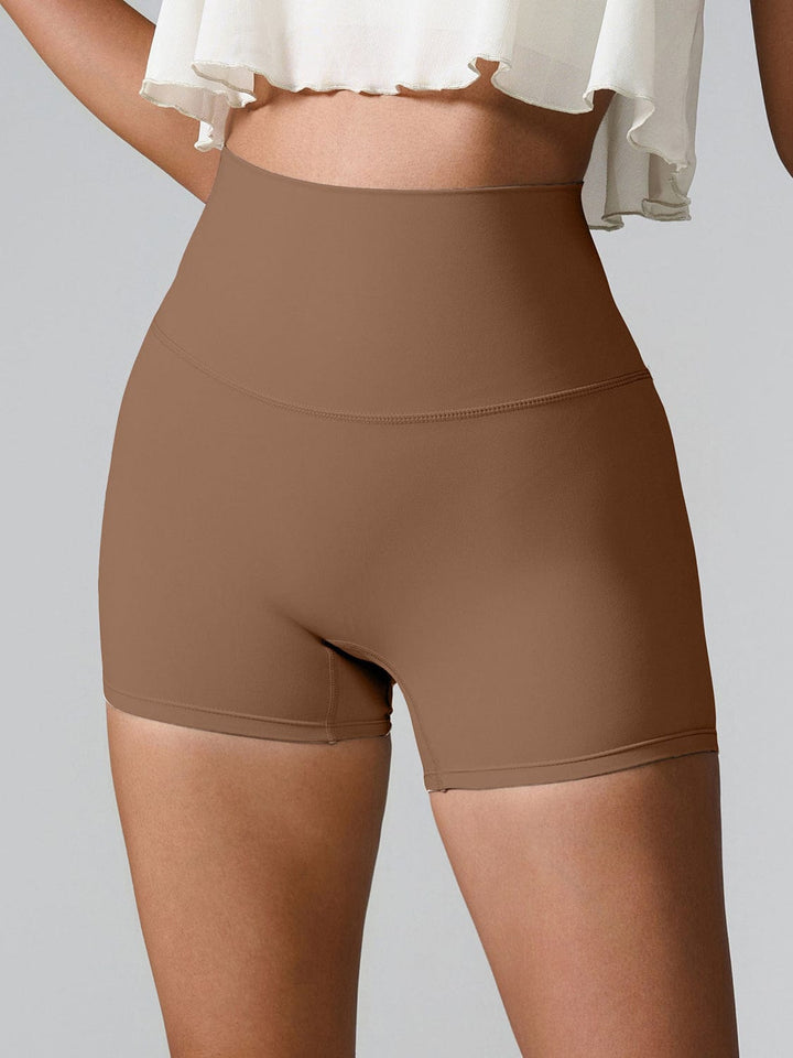 The802Gypsy Activewear/bottoms Chestnut / S GYPSY-High Waist Active Shorts